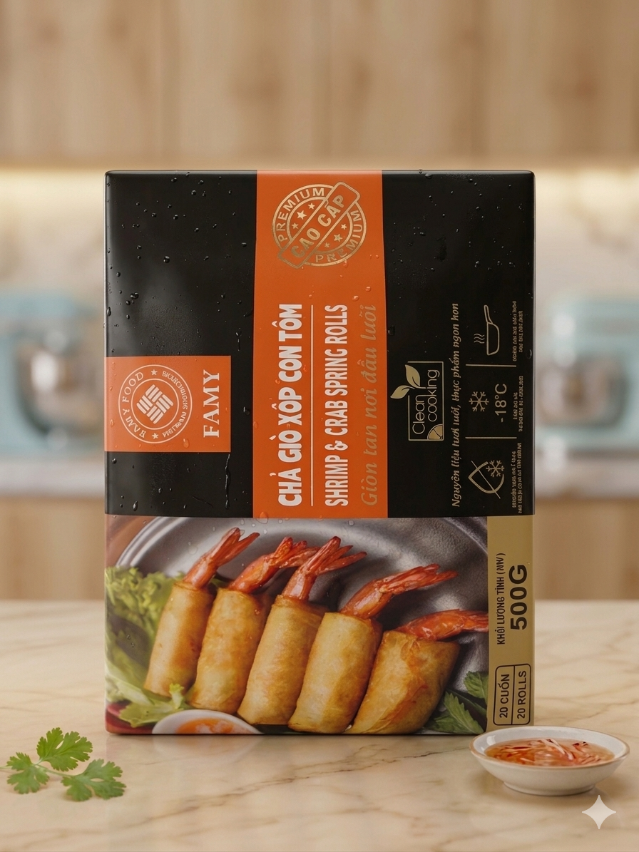 Chả giò xốp con tôm cao cấp